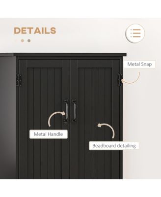 Freestanding Kitchen Storage Cabinet with Shelves for Pantry and Dining Room