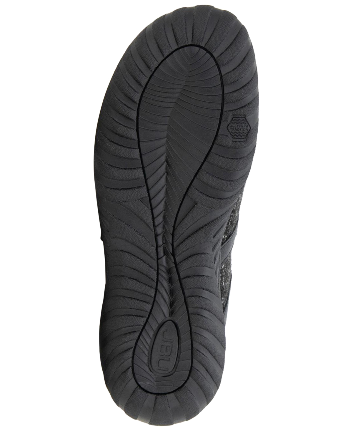 Jbu Women's Nina Slip On Mary-jane Flats In Black