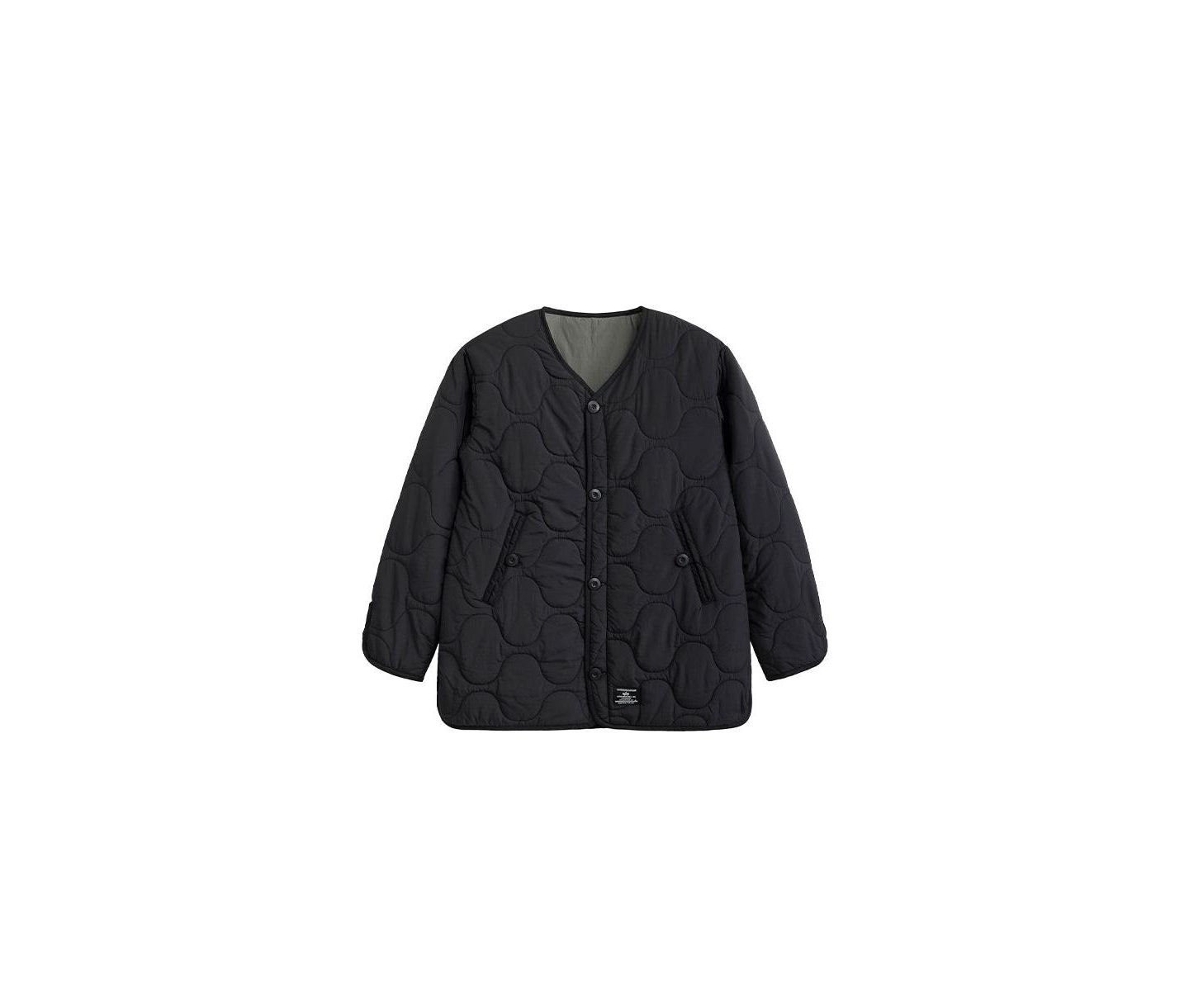 Женские куртки Alpha Industries Reversible Als/92 Mod Liner W, цвет: Чёрный — фото 2