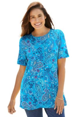 Women's Within Perfect Printed Short-Sleeve Crewneck Tee