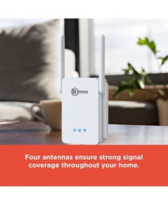 WiFi 3000 Mbps Repeater, Dual Band Range Extender, Signal Booster, Easy Setup, Strong Coverage for Home or Office 2505010