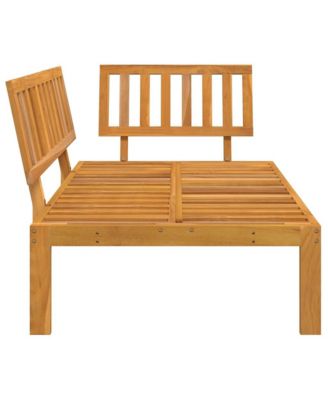 Pallet Sofa Natural Wood Solid Acacia Wood Medium Modular