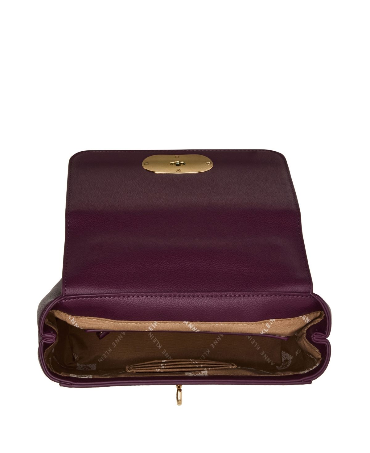 Anne Klein Flap Small Shoulder Bag In Purple