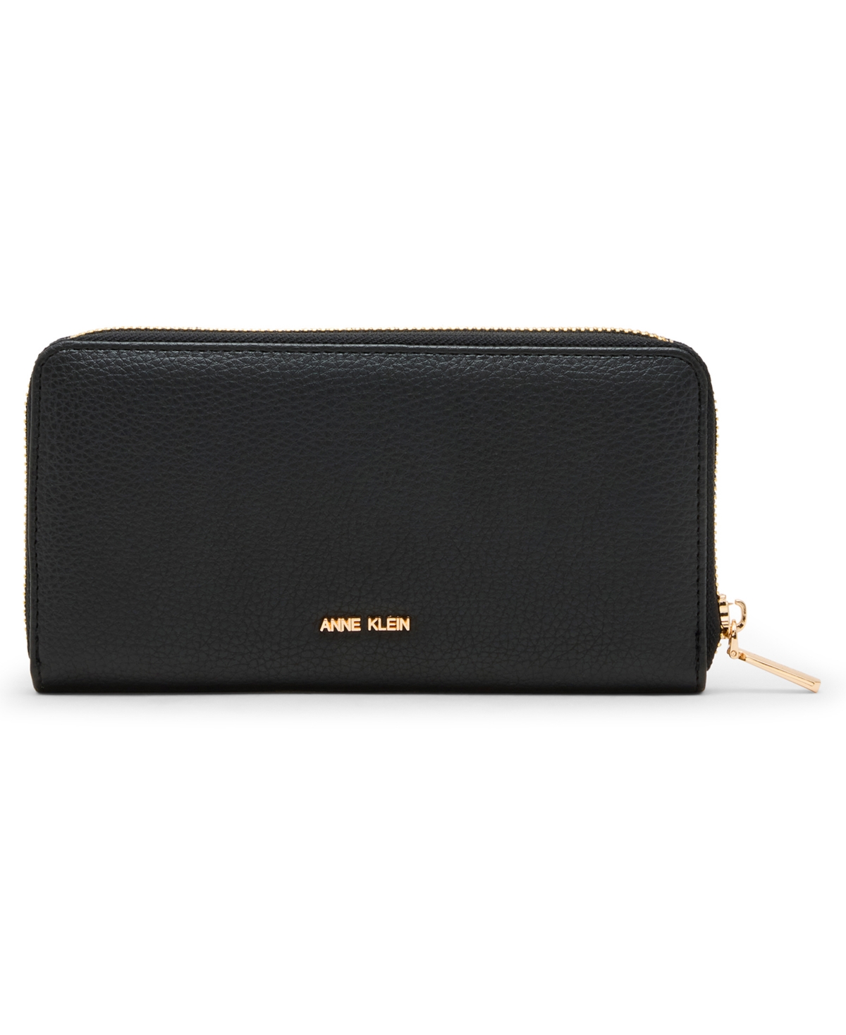 Anne Klein Zip Around Wallet In Black