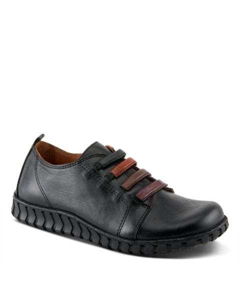 Женские туфли Spring Step Emmalina Slip-On Oxford with Leather Upper, цвет: Чёрный