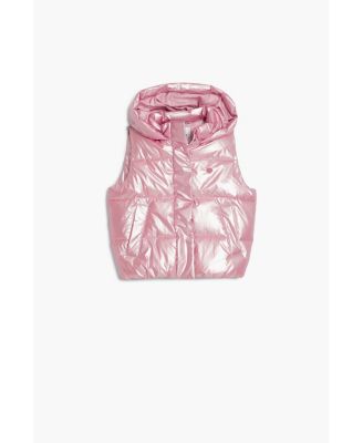 Girls's Metallic quilted vest
