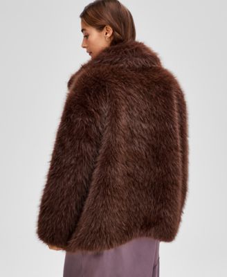 Women's Shaggy Faux-Fur Jacket, Exclusively at Macy's