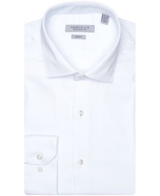 Solid Sateen Slim Fit Dress Shirt