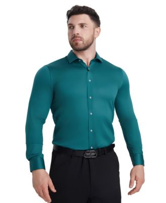 green emerald velvet dress goTIELESS Ultimate Dress Shirt (Army Green)