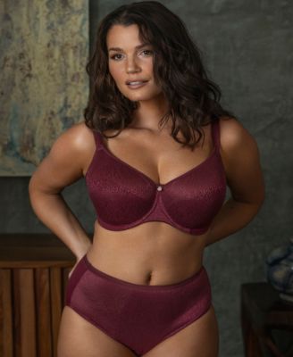 Plus Size Demure Underwire Moulded Non Padded Bra