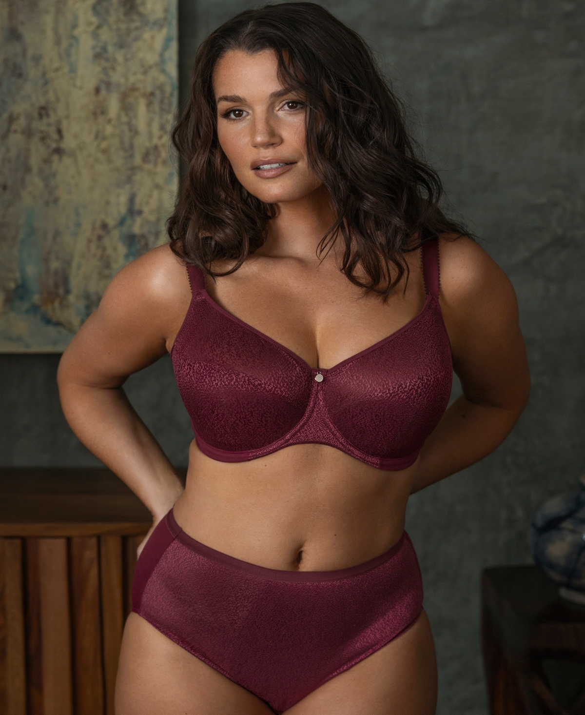 Fantasie Plus Size Demure Underwire Moulded Non Padded Bra In Purple
