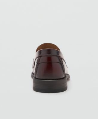 Men's Aged-Leather Loafers