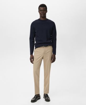 Men's Pleated Slim-Fit Pants