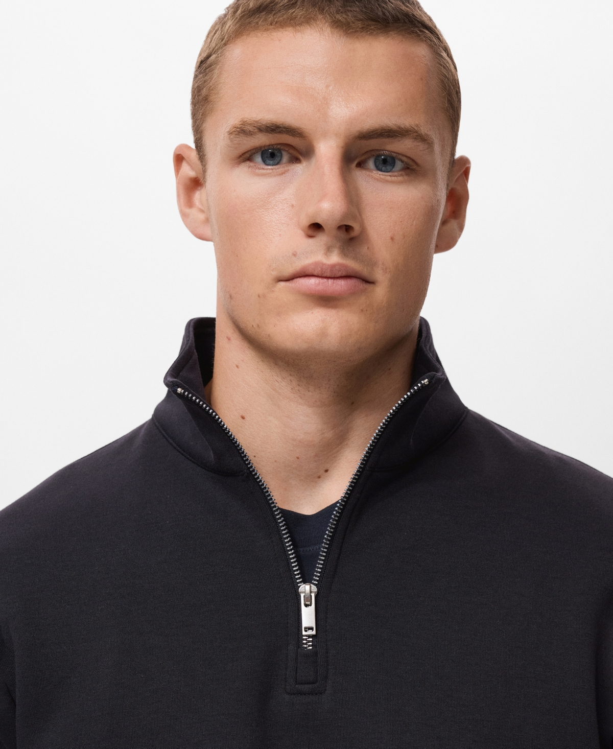 Mango Men's Regular-fit Cotton Sweatshirt In Blue