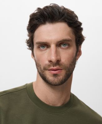 Men's Relaxed-Fit Sweatshirt Fabric T-Shirt