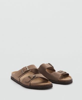 MANGO - Men's Buckles Leather Sandals