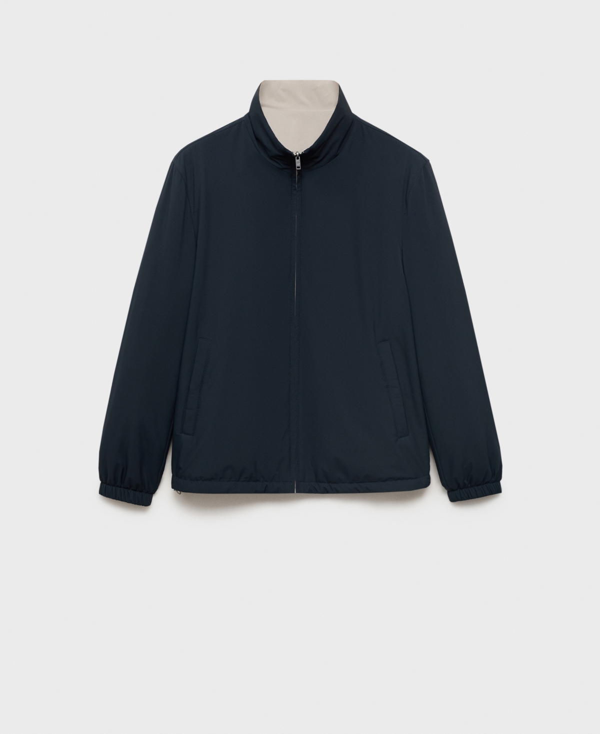 Mango Men's Quilted Water-repellent Reversible Jacket In Blue