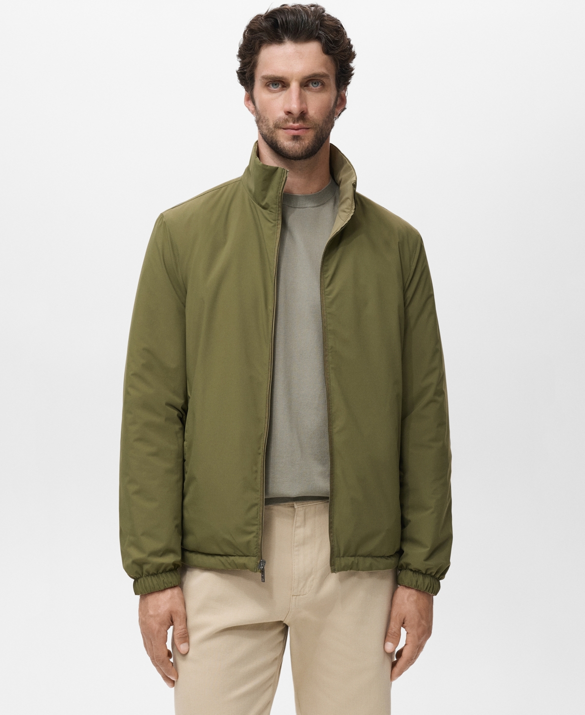 Mango Men's Quilted Water-repellent Reversible Jacket In Multi