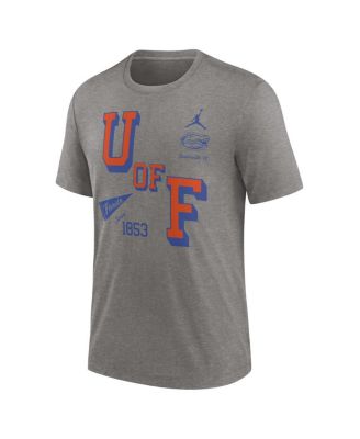 Men's Heather Gray Florida Gators Blitz Roll Call Tri-Blend T-Shirt