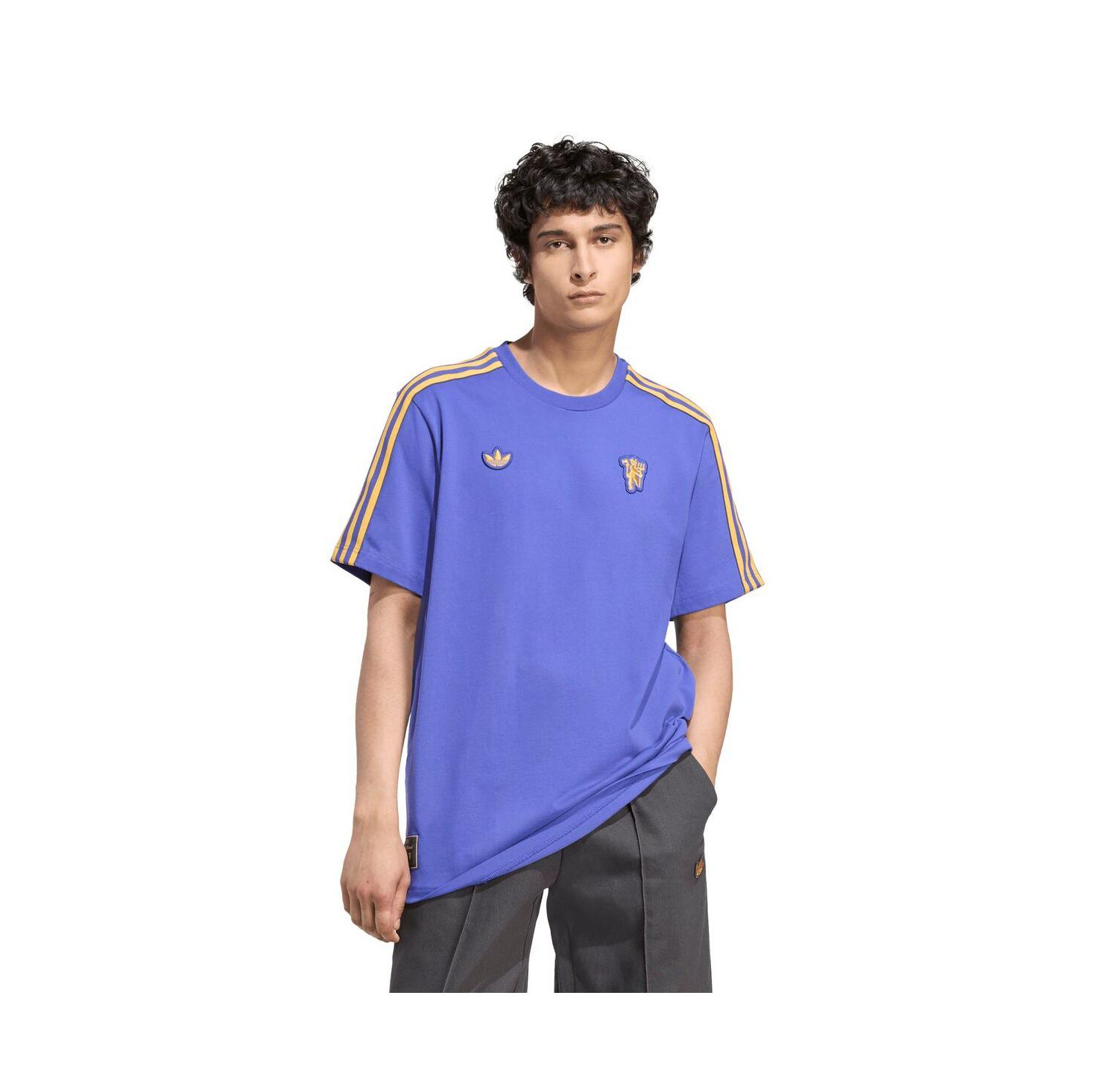 Men's Purple Manchester United Terrace Icons T-Shirt