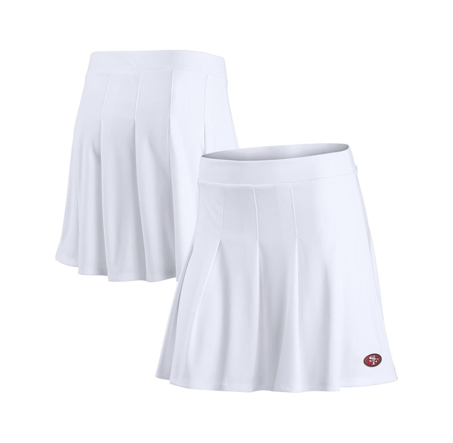 Women's White San Francisco 49ers Primary Logo Tennis Skort