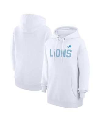 G-III 4Her by Carl Banks - Women's White Detroit Lions Dot Print Pullover Hoodie