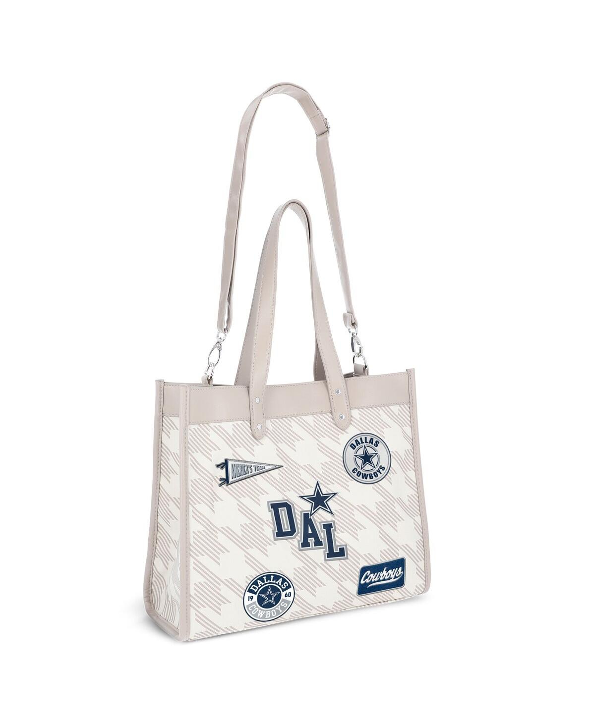 Wear By Erin Andrews Dallas Cowboys Patch Printed Tote Bag In Transparent