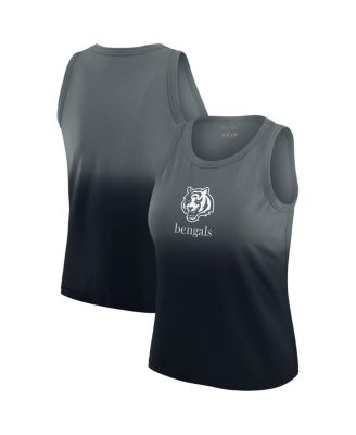 WEAR by Erin Andrews - Women's x Gracie Hunt Black Cincinnati Bengals Ombre Tank Top