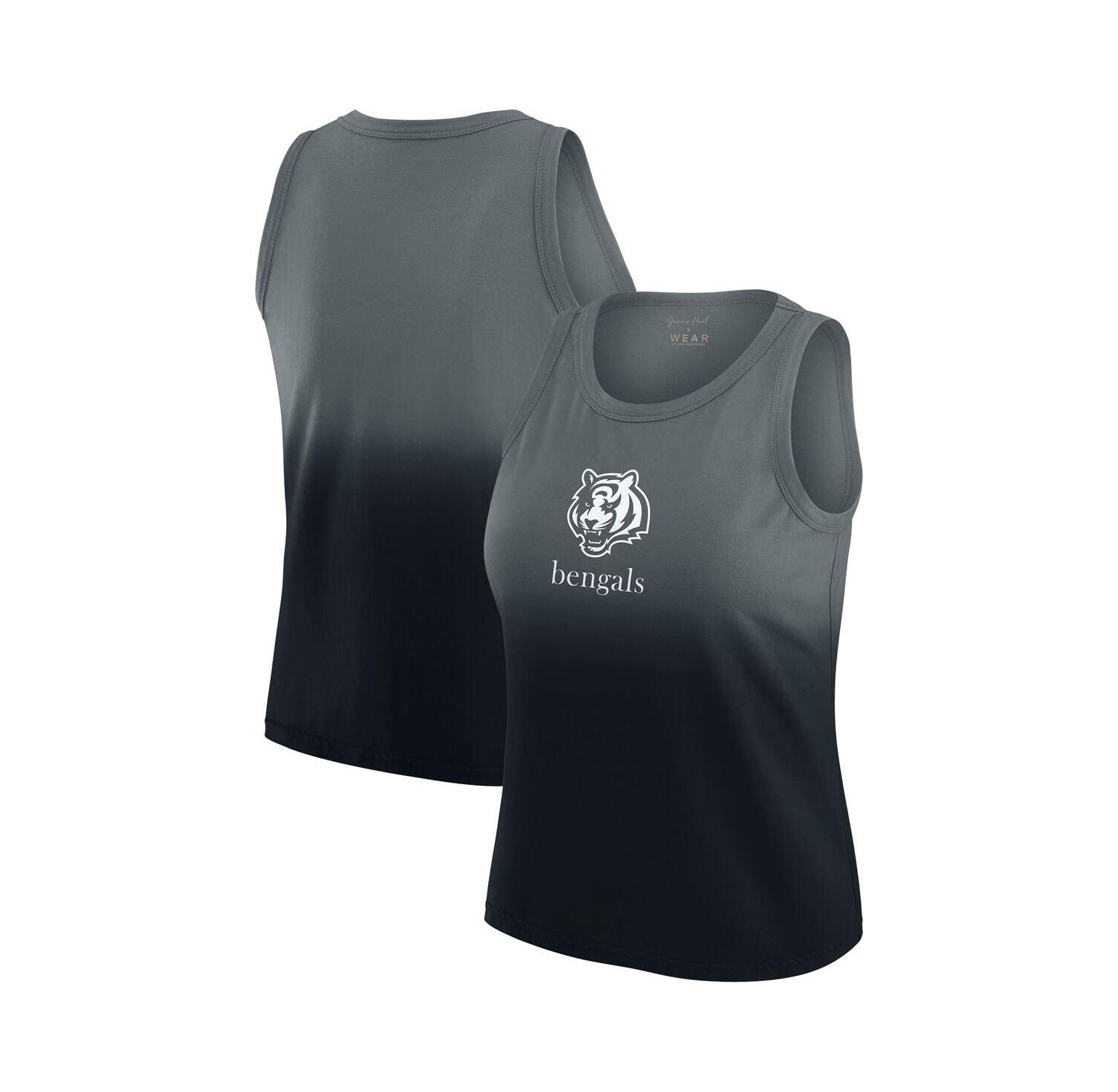 x Gracie Women's Black Cincinnati Bengals Ombre Tank Top