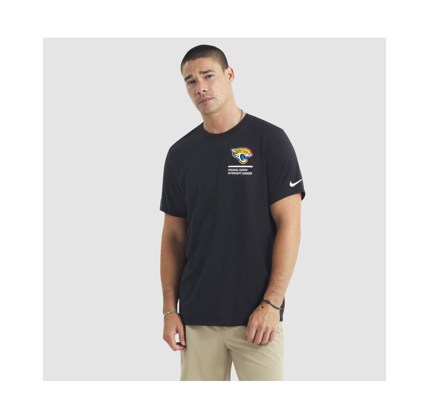 Men's Black Jacksonville Jaguars 2025 NFL Crucial Catch Tri-Blend Dri-FIT T-Shirt