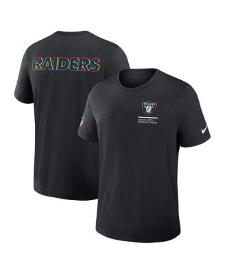 Men's Black Las Vegas Raiders 2025 NFL Crucial Catch Tri-Blend Dri-FIT T-Shirt