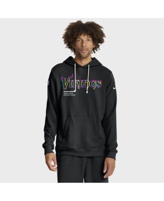 Nike - Men's Black Minnesota Vikings 2025 NFL Crucial Catch Sideline Standard Issue Dri-FIT Hoodie