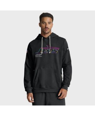 Nike - Men's Black New York Jets 2025 NFL Crucial Catch Sideline Standard Issue Dri-FIT Hoodie