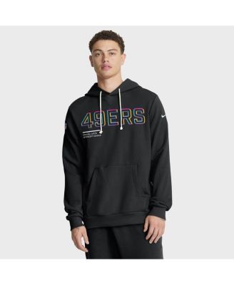 Nike - Men's Black San Francisco 49ers 2025 NFL Crucial Catch Sideline Standard Issue Dri-FIT Hoodie