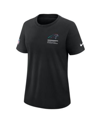 Women's Black Carolina Panthers 2025 NFL Crucial Catch Tri-Blend Dri-FIT T-Shirt