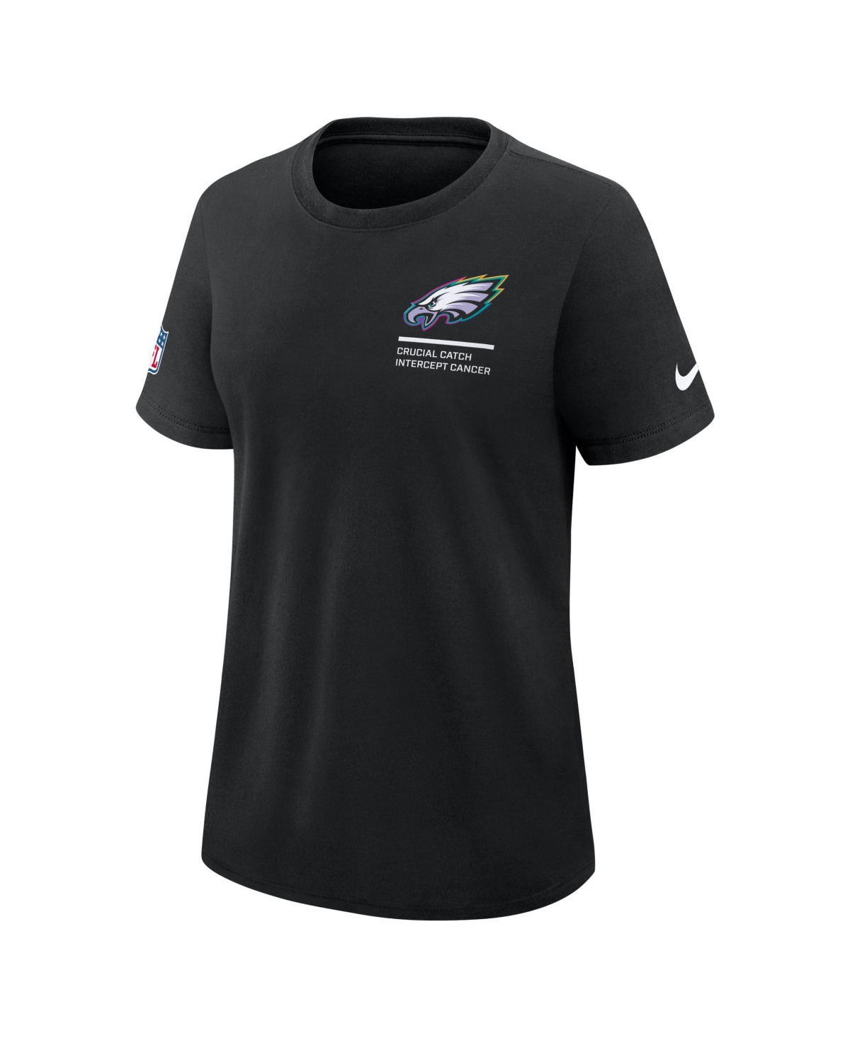 Nike Women's Black Philadelphia Eagles 2025 Nfl Crucial Catch Tri-blend Dri-fit T-shirt In Black