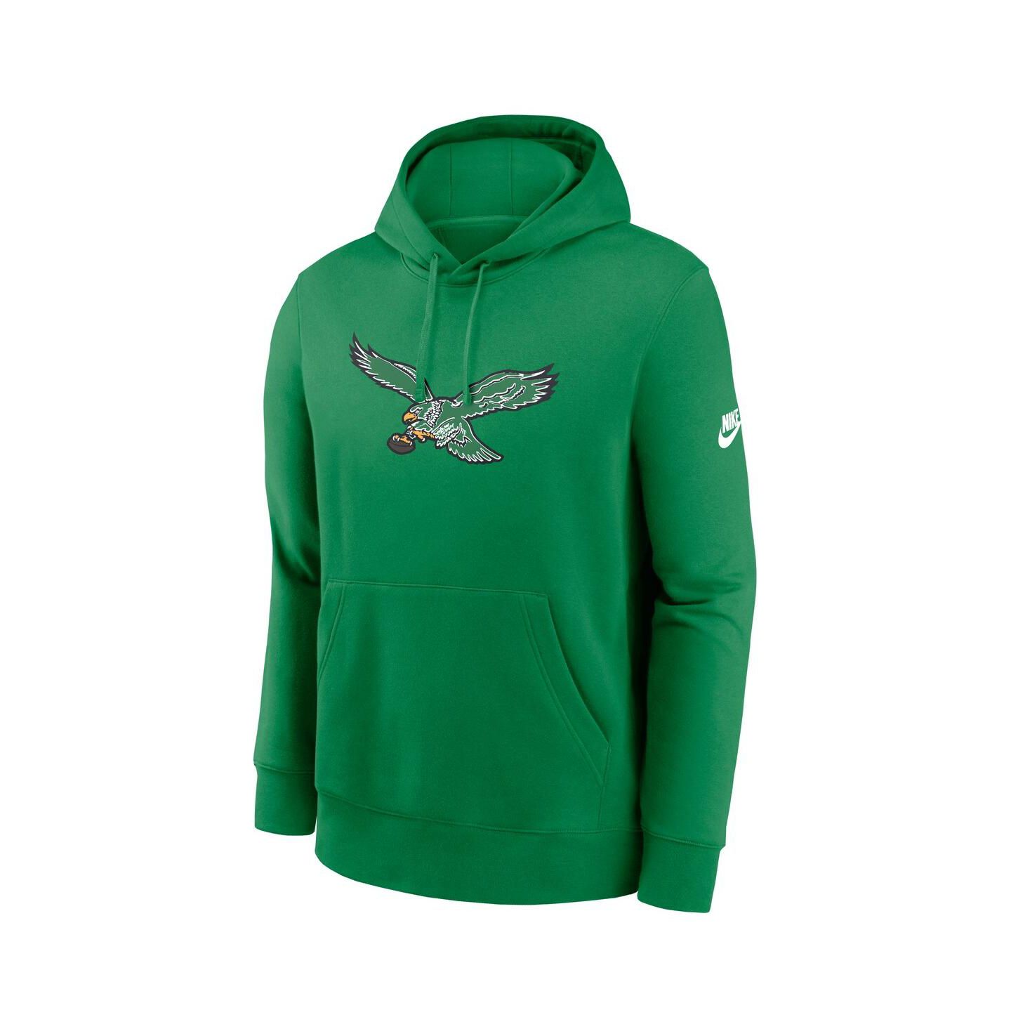 Мужское худи Nike Kelly Green Philadelphia Eagles Club Fleece Pullover — фото 2