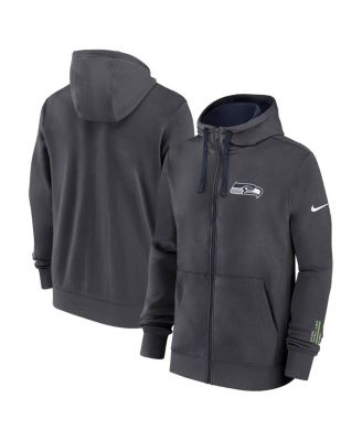 Nike - Men's Anthracite Seattle Seahawks Primetime Club Full-Zip Hoodie