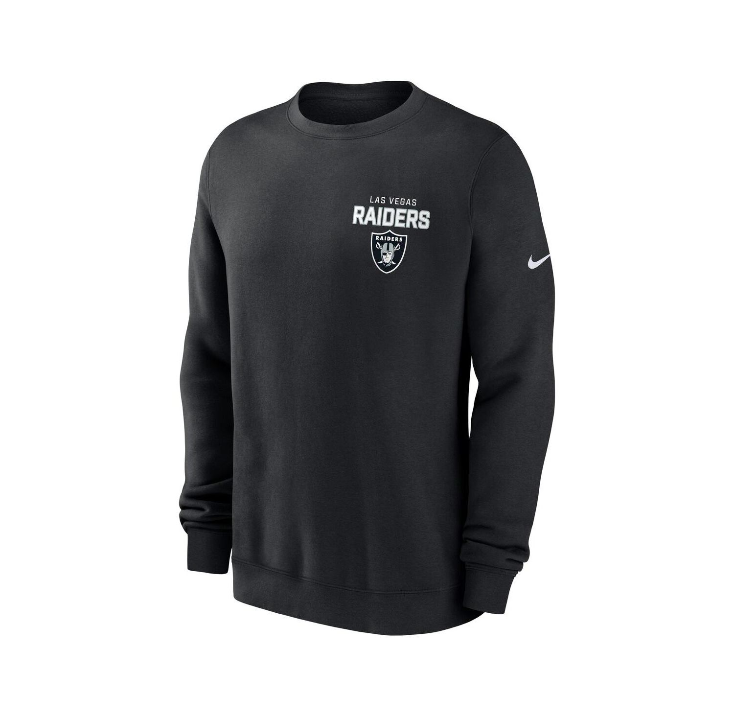 Men's Black Las Vegas Raiders Primetime Club Fleece Pullover Sweatshirt