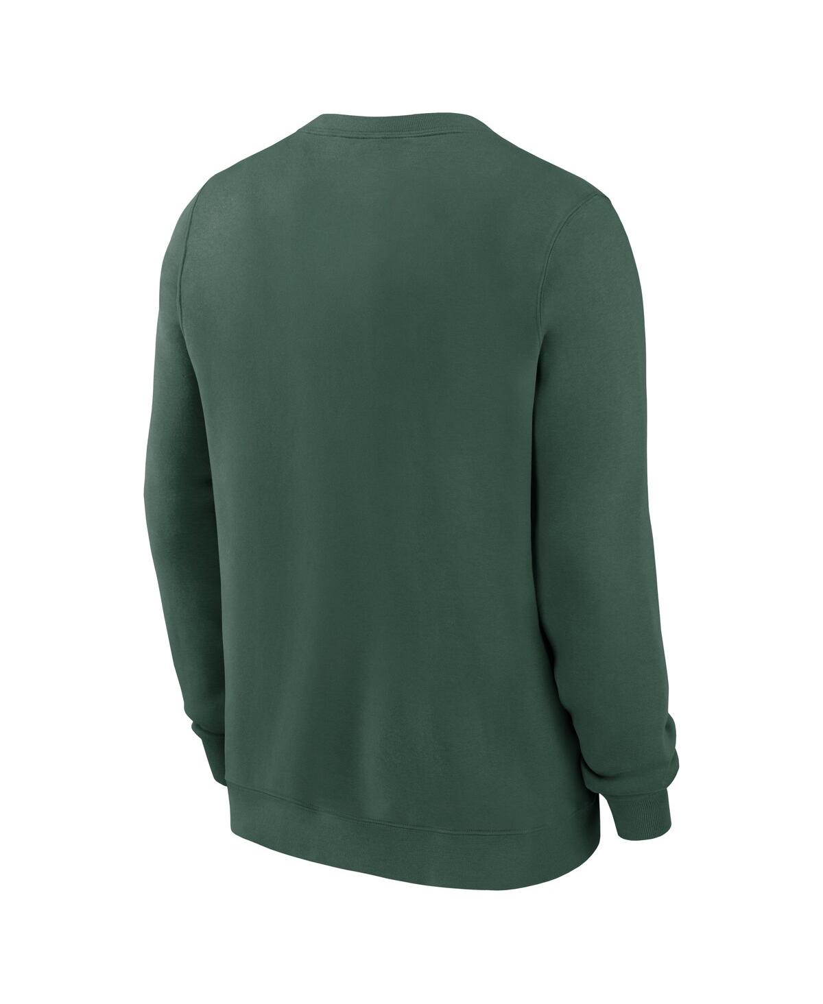 Nike Green Bay Packers Draw Block Club  Men's Nfl Pullover Crew In Green