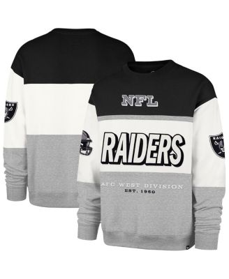 '47 Brand - Men's Black/Gray Las Vegas Raiders Breeze Maximalist Sweatshirt