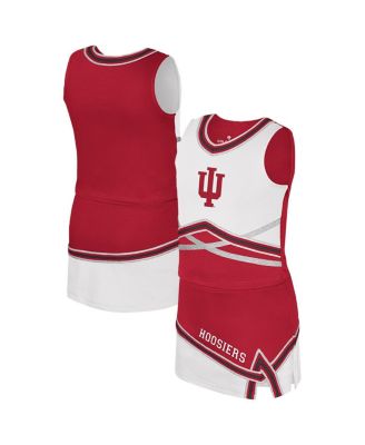 Colosseum - Big Girls Crimson Indiana Hoosiers Lollipop Park Cheer Two-Piece Set