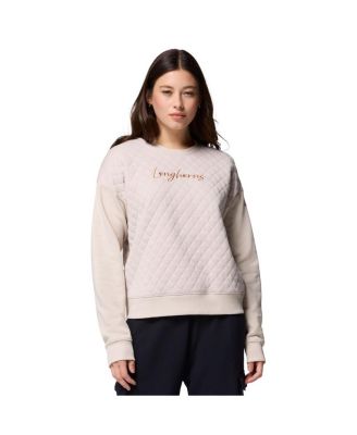 Columbia - Women's Cream Texas Longhorns Collegiate Hart Mountain™ Quilted Sweatshirt