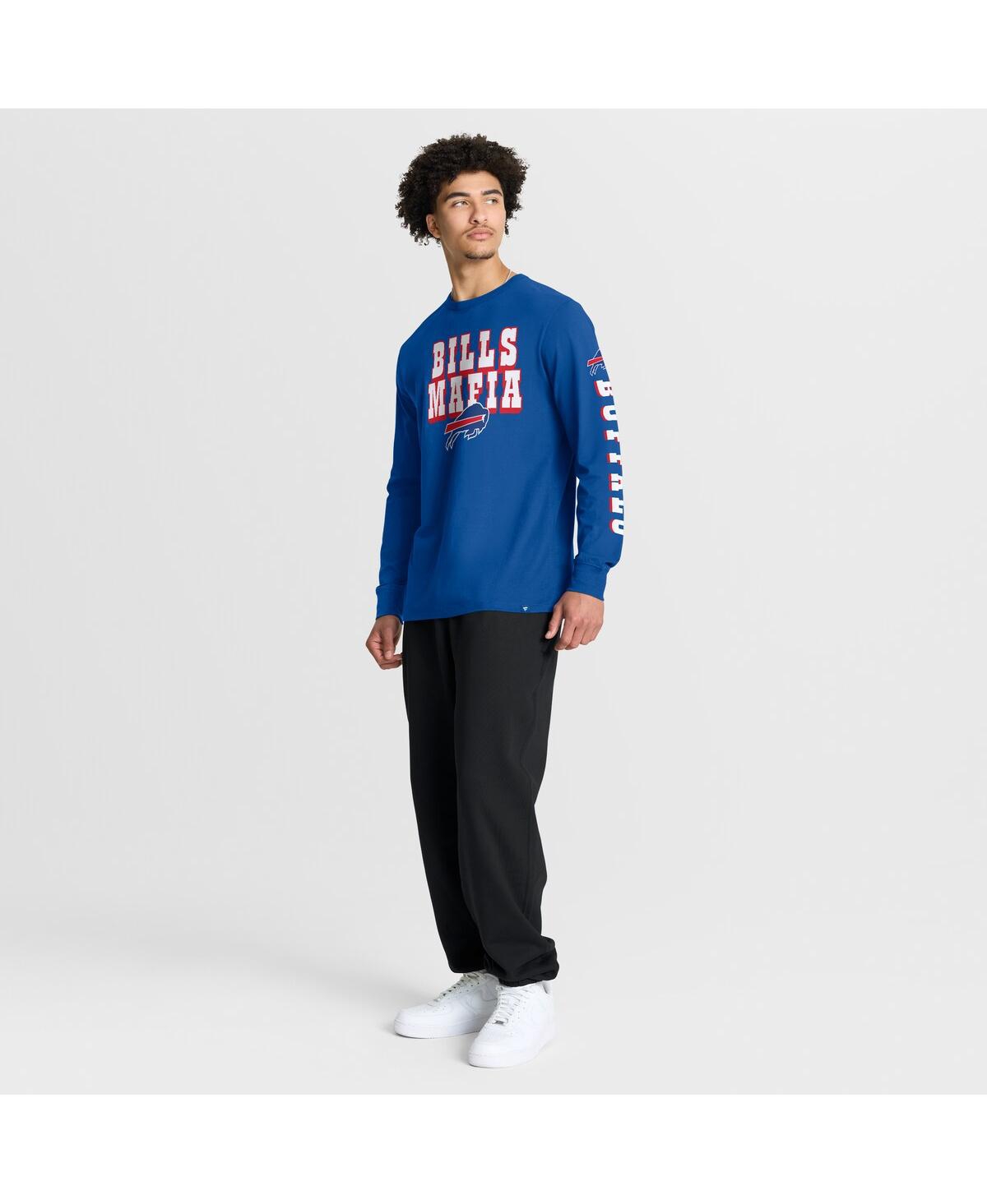 Fanatics Men's Royal Buffalo Bills Hometown Sweep Legacy Long Sleeve T-shirt In Blue