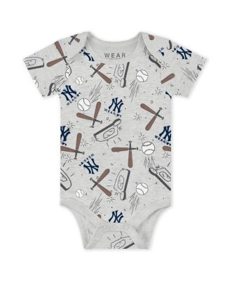 Baby Boys and Girls 3-Piece New York Yankees Turn Me Around Bodysuit and Pants Set