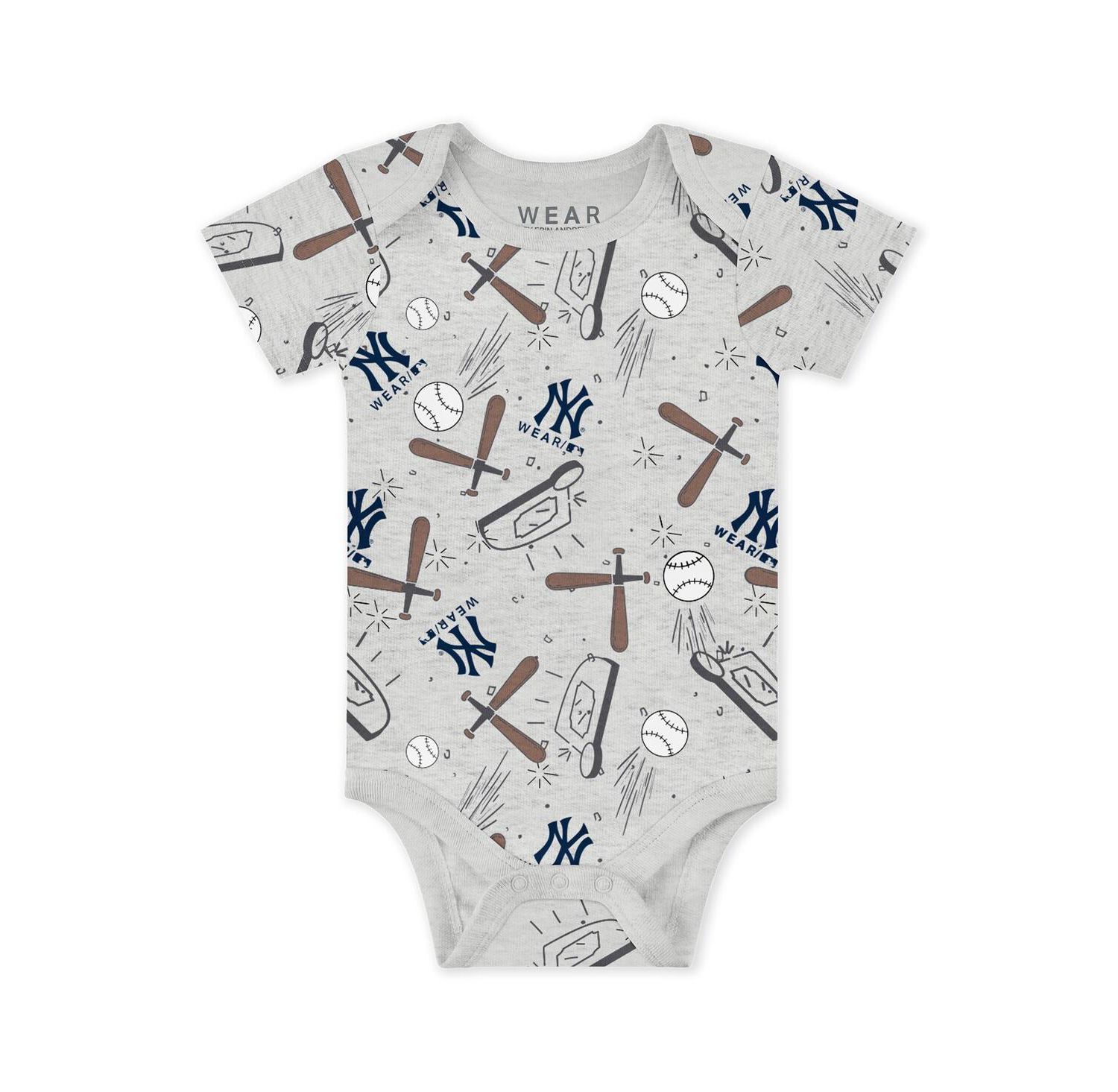 Baby Boys and Girls 3-Piece New York Yankees Turn Me Around Bodysuit and Pants Set