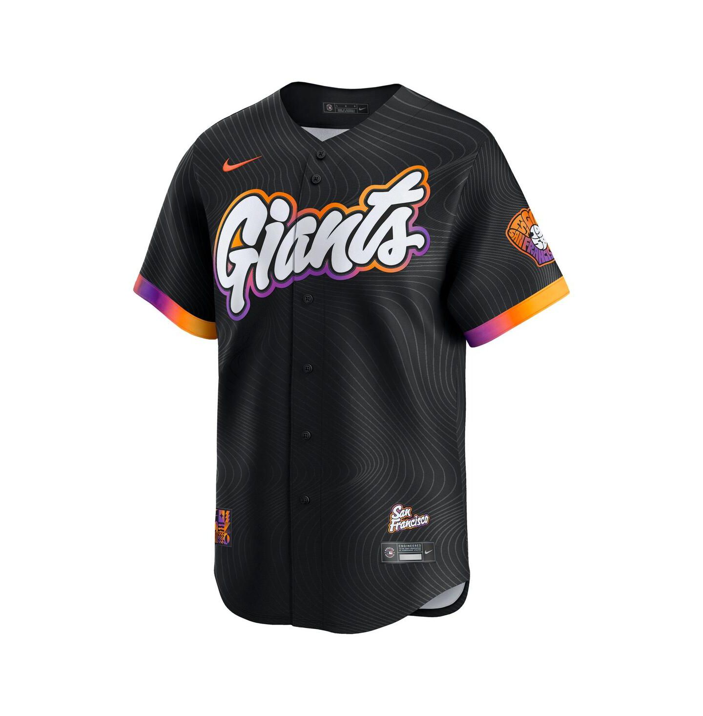 Мужской топ Nike Rafael Devers Black San Francisco Giants 2025 City Connect Limited Player Jersey — фото 2