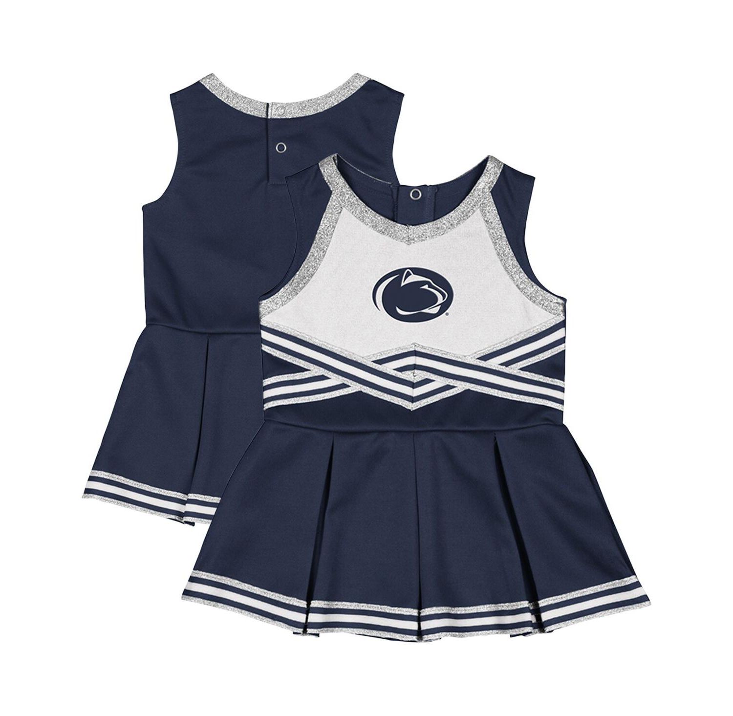 Girls Baby Boys and Girls Navy Penn State Nittany Lions Lollipop Park Cheer Dress