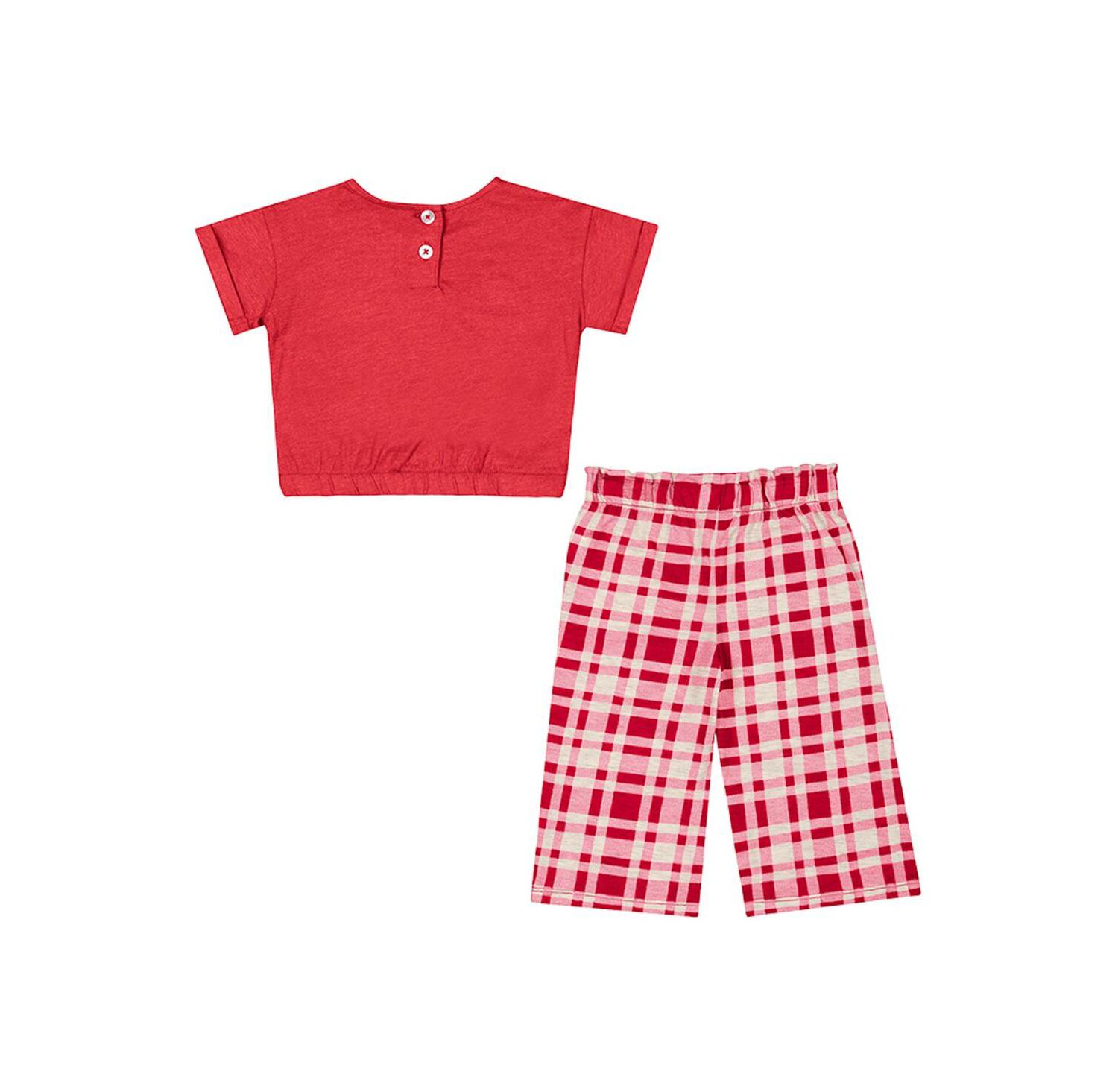 Baby Boys and Girls 2-Piece Scarlet Nebraska Huskers Sky Castle T-Shirt and Pants Set
