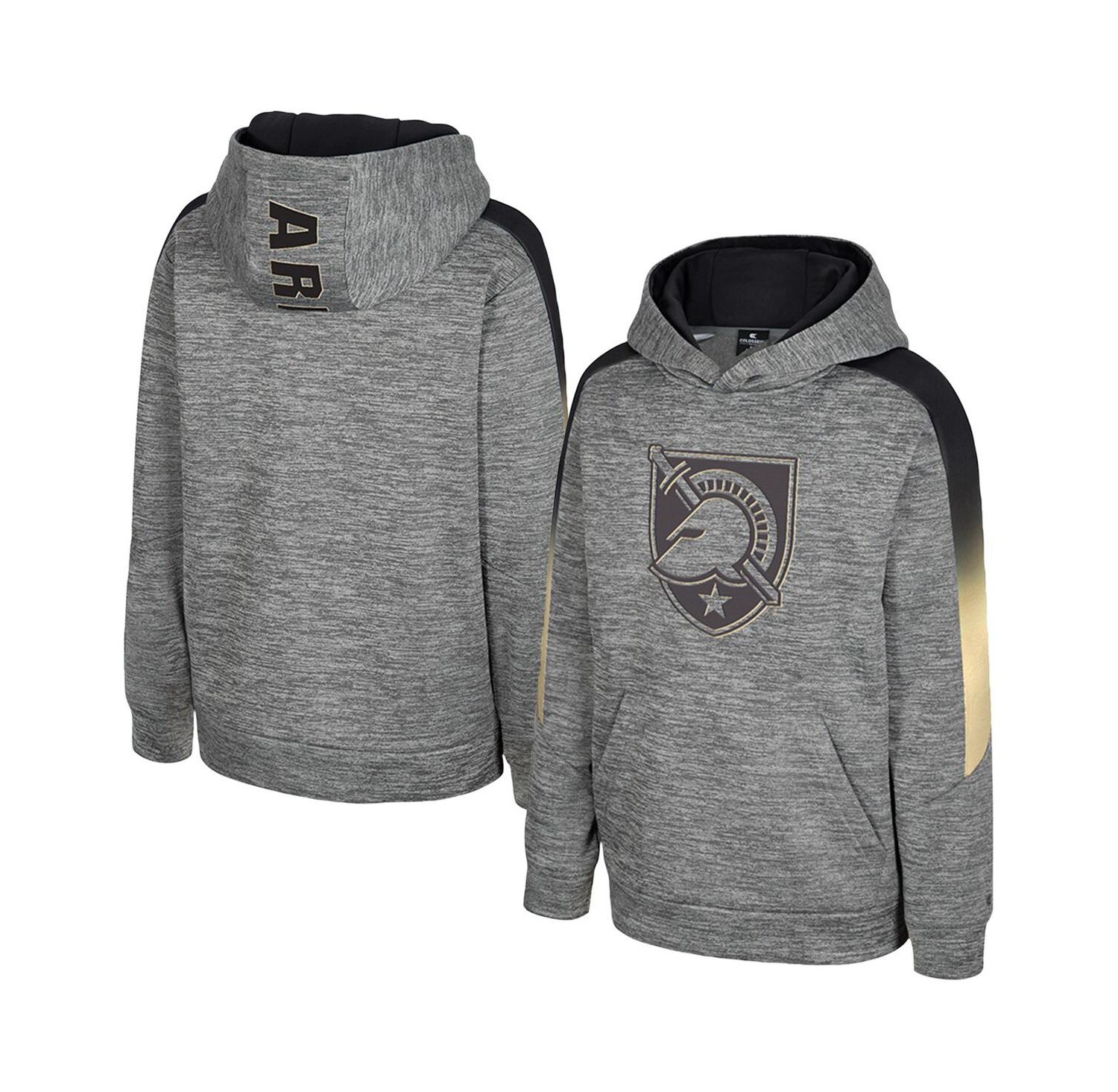 Big Boys and Girls Gray Army Black Knights The Gang Hoodie